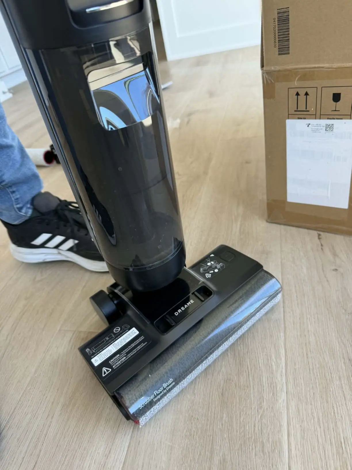 Fotografie client — aspirator vertical cu mop 2-în-1